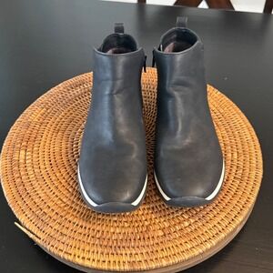 LifeStride Women Black Active Arch Sneaker Booties Soft Ankle Boots size 9W